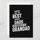 唯一の最高のパパが祖父に昇進する サンキューカード (正面/裏面)