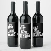 唯一の最高のパパが祖父に昇進する ワインラベル (ボトル)