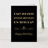 唯一の最高のヴィンテージアールデコ入力 箔グリーティングカード (正面)