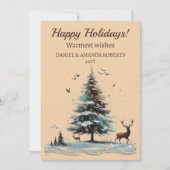 唯一の木、鹿のいる森の設定 シーズンカード (正面)