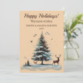 唯一の木、鹿のいる森の設定 シーズンカード (スタンド正面)