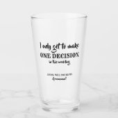 唯一の決定 – Groomsmanおもしろい提案 タンブラーグラス (正面)