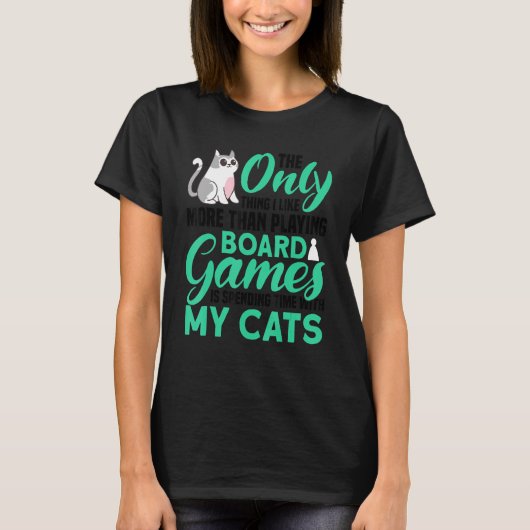 唯一の猫ボードゲームボードゲーム2 Tシャツ (正面)