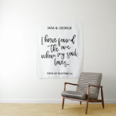 「唯一の相手を見つけた」ウェディングサイン フォトブース タペストリー (インサイチュ)