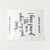 「唯一の相手を見つけた」ウェディングサイン フォトブース タペストリー (正面(横))