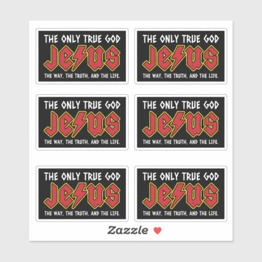唯一の真の神はイエス・キリスト シール (シート)