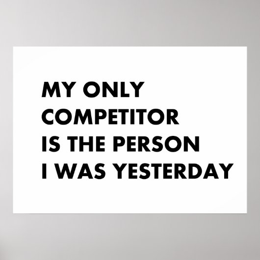 唯一の競合他社 ポスター (正面)