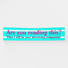 唯一の色のストライプターコイズ – あなたのバックグラム。 横断幕
