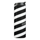 唯一の色ストライプの – 黒+あなたの背景。&アイディア タンブラー (回転左)