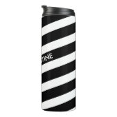 唯一の色ストライプの – 黒+あなたの背景。&アイディア タンブラー (回転右)