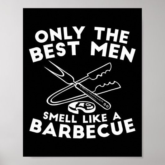 唯一の花婿介添人はByrbecueのような匂い – Bbq ポスター (正面)