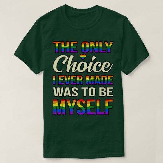 唯一の選択肢LGBTQレズビアンプライド月月月月提供 Tシャツ (デザイン正面)