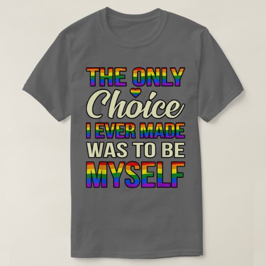 唯一の選択肢LGBTQレズビアンプライド月月月月提供 Tシャツ (デザイン正面)