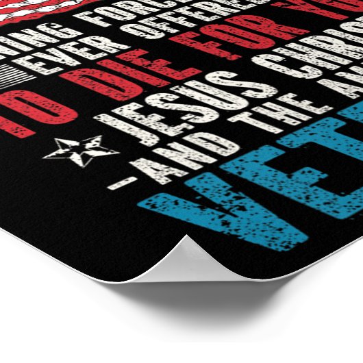 唯一の2つの定義力イエスキリスト退役軍人Chri ポスター (角)