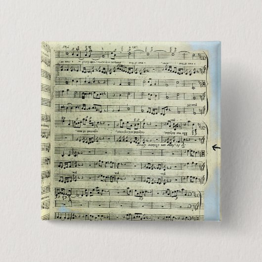 唯一の2枚のコピーの1枚からのページ 缶バッジ (正面)