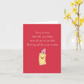 唯一のThingパンズカード誕生日 カード (黄色い花)