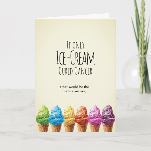 唯一もしのアイスクリーム硬化癌 カード (正面)