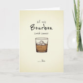 唯一もしのバーボンが治癒したがん カード (正面)