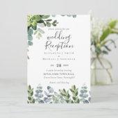 唯一エレガントの緑のウェディングレセプション夕べ 招待状 (スタンド正面)