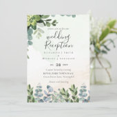 唯一エレガントの緑のウェディングレセプション夕べ 招待状 (スタンド正面)