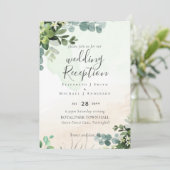 唯一エレガントの緑のウェディングレセプション夕べ 招待状 (スタンド正面)