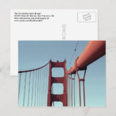唯一無二のゴールデンゲートブリッジ、サンフランシスコの写真 ポストカード (正面/裏面)