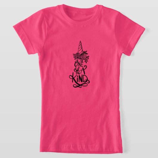 唯一無二のユニコーン Tシャツ (レイダウン)