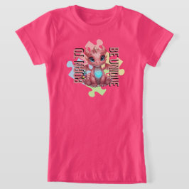 唯一無二の存在 - ドラゴンのハート かわいいベビードラゴン Tシャツ