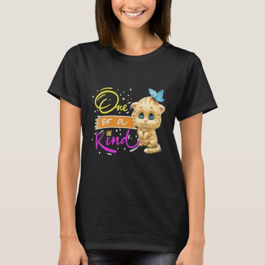 唯一無二の猫 優しくしよう Tシャツ (正面)