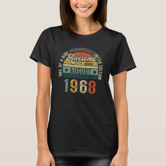 唯一無二の限定版 54年間最高 1968年8月から Tシャツ (正面)