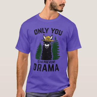 唯一無二の「あなただけがドラマ・ラマを防ぐことができる」GRUN Tシャツ