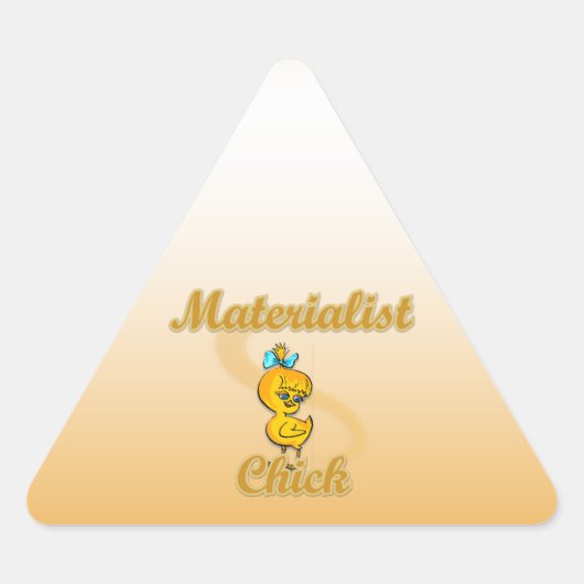 唯物論者 三角形シール (正面)