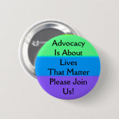 唱道は問題2生命についてあります 缶バッジ (正面&裏面)