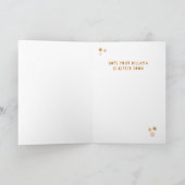 唾が起こるディラマLlamaグリーティングカード カード (内部)