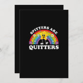 唾を吐くやつは敗北者 下品でエッジの効いた大人のユーモア シーズンカード (正面/裏面)