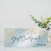 商モダン品証ギフトカード雪 (スタンド正面)