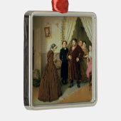 商人の家で着いている女性家庭教師 メタルオーナメント (右)