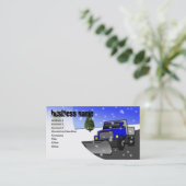 、商号雪すき青い、住所2、Conta… 名刺 (スタンド正面)