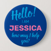 商号青救済のフレンドリー御用 缶バッジ (正面)