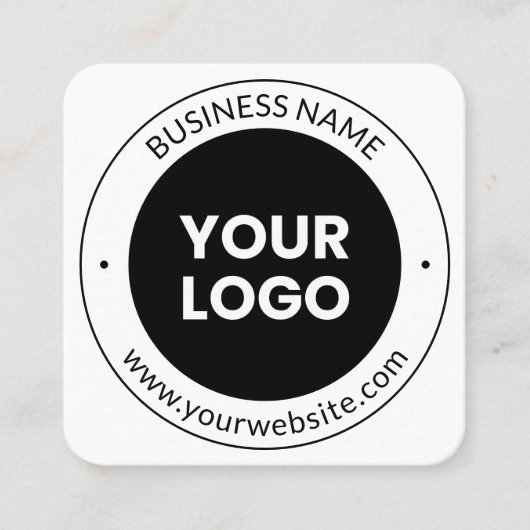 商号、名称又はスローガン等 スクエア名刺 (正面)