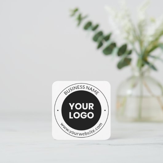 商号、名称又はスローガン等 スクエア名刺 (スタンド正面)