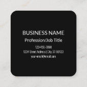 商号、名称又はスローガン等 スクエア名刺 (裏面)