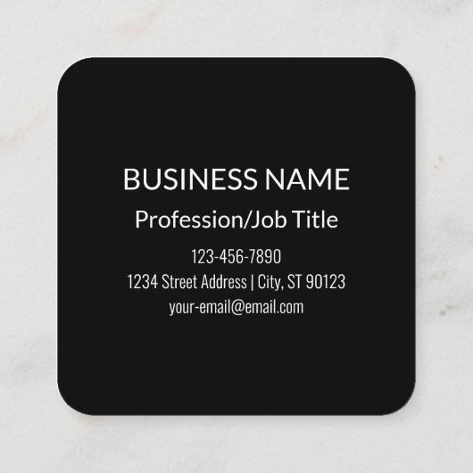 商号、名称又はスローガン等 スクエア名刺 (裏面)