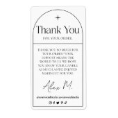 商品お礼の梱包箱ラベル ラベル (正面)