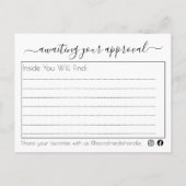 商品の内容リストベーカリーレターボックスギフト ポストカード (裏面)