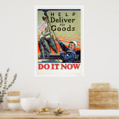 商品を届ける – 海軍(US02293) ポスター (キッチン)