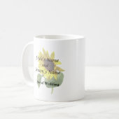 商品を見下ろす結婚ひまわり コーヒーマグカップ (正面左)