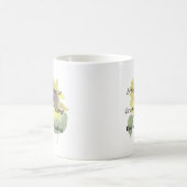 商品を見下ろす結婚ひまわり コーヒーマグカップ (中央)