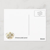 商品を配達する女性 ポストカード (裏面)