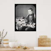 商品を陳列するセールスマンDaguerreotype 1852 ポスター (キッチン)